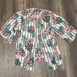 Guess tropical/floral kimono cover up, M/L